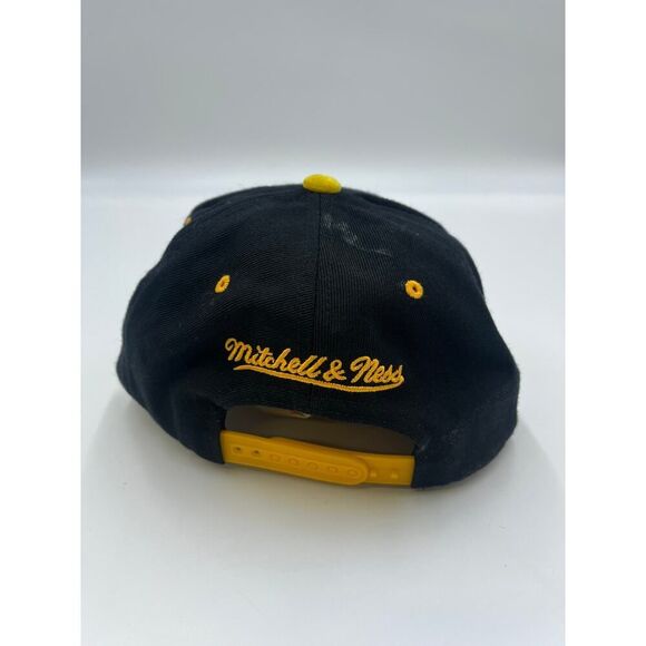 Y2K Golden State Warriors Black & Gold NBA Snapback hat cap 90s Y2K - Picture 2 of 6